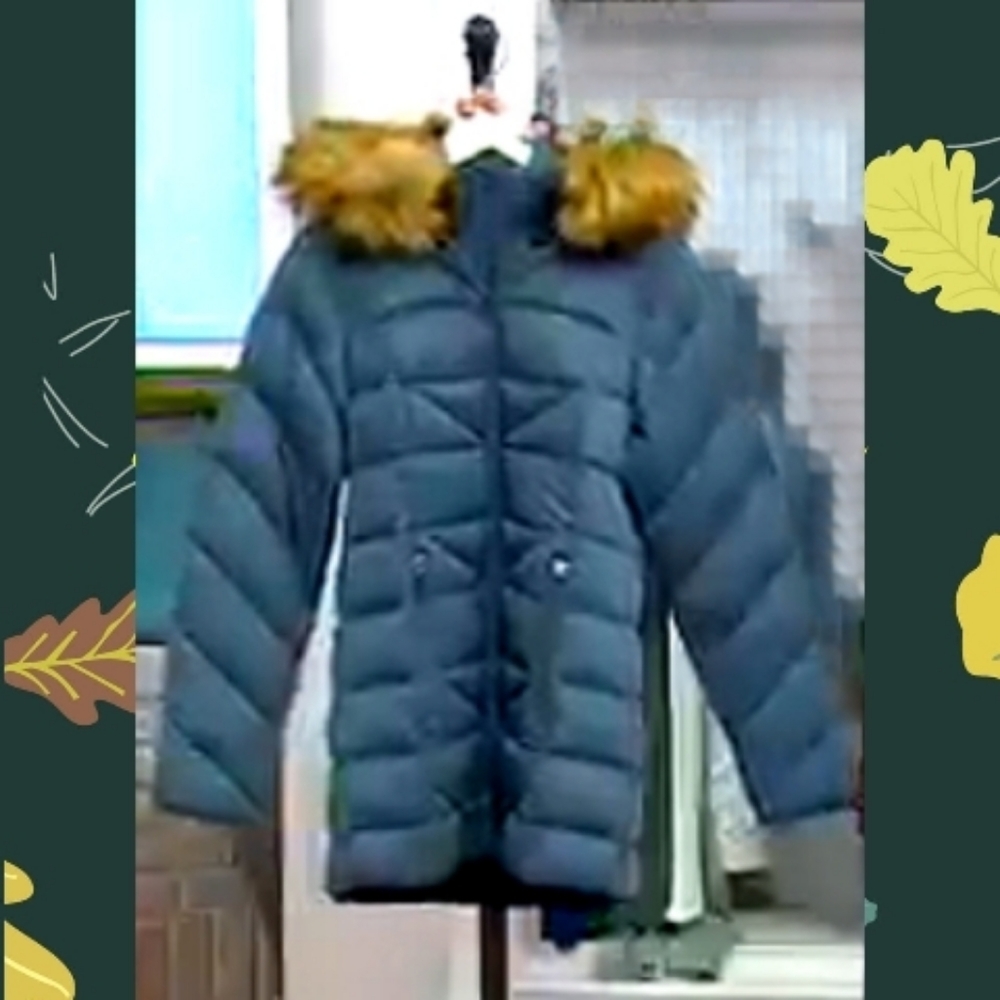 New Nuage Stretch Diagonal Quilted Coat with Removable Hood